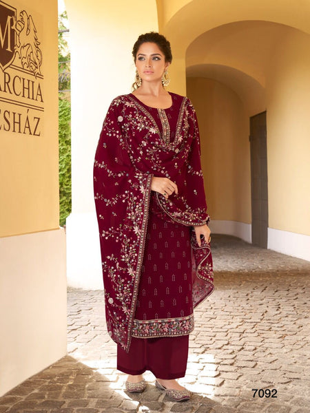 {Semi Stiched} Beautifull Heavy Georgette suit