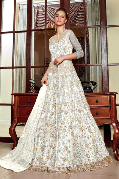 {Semi-Stitched} Heavy Beautiful Vaishnavi net, Coding, Stone Gown