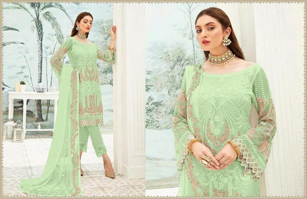 Pakistani Georgette Suit With Santton Inner and Nazmeen Dupatta