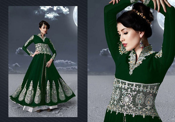 BEAUTIFULL REAL GEORGETTE WITH  HEAVY EMBROIDERY WORK