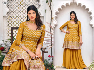 Heavy Blooming With Embroidery stitch Work Sharara Suit