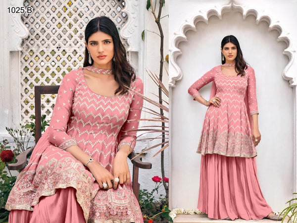 Heavy Blooming With Embroidery stitch Work Sharara Suit