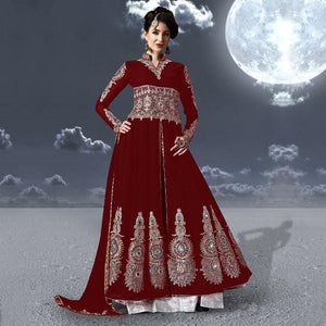 BEAUTIFULL REAL GEORGETTE WITH  HEAVY EMBROIDERY WORK