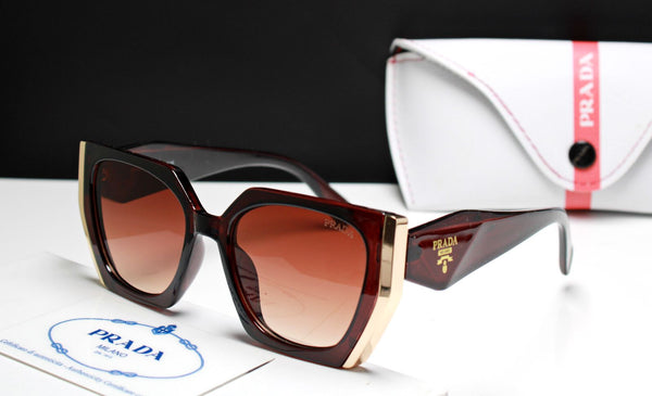 Brand Logo Square Shape UV Protected Sunglasses