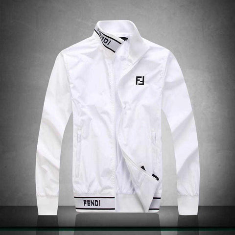 IMPORTED ZIPPER WHITE JACKET