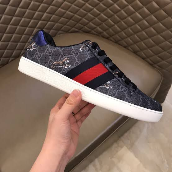 Ace Sneakers Leather With Web Bands