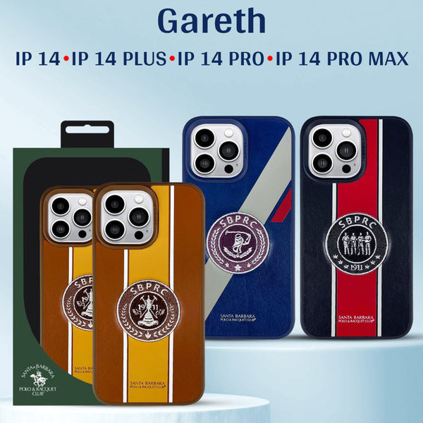 Santa Barbara Polo Club Gareth Series Leather Case for iPhone 14 Series