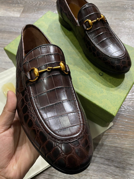 Crocodile Pattern Loafers