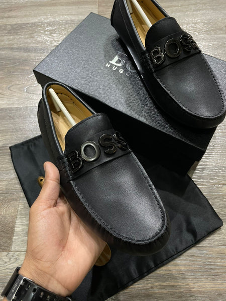 Logo  Leather Loafers