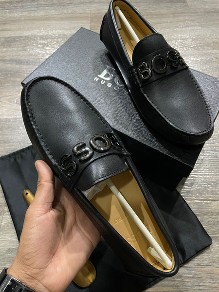 Logo  Leather Loafers