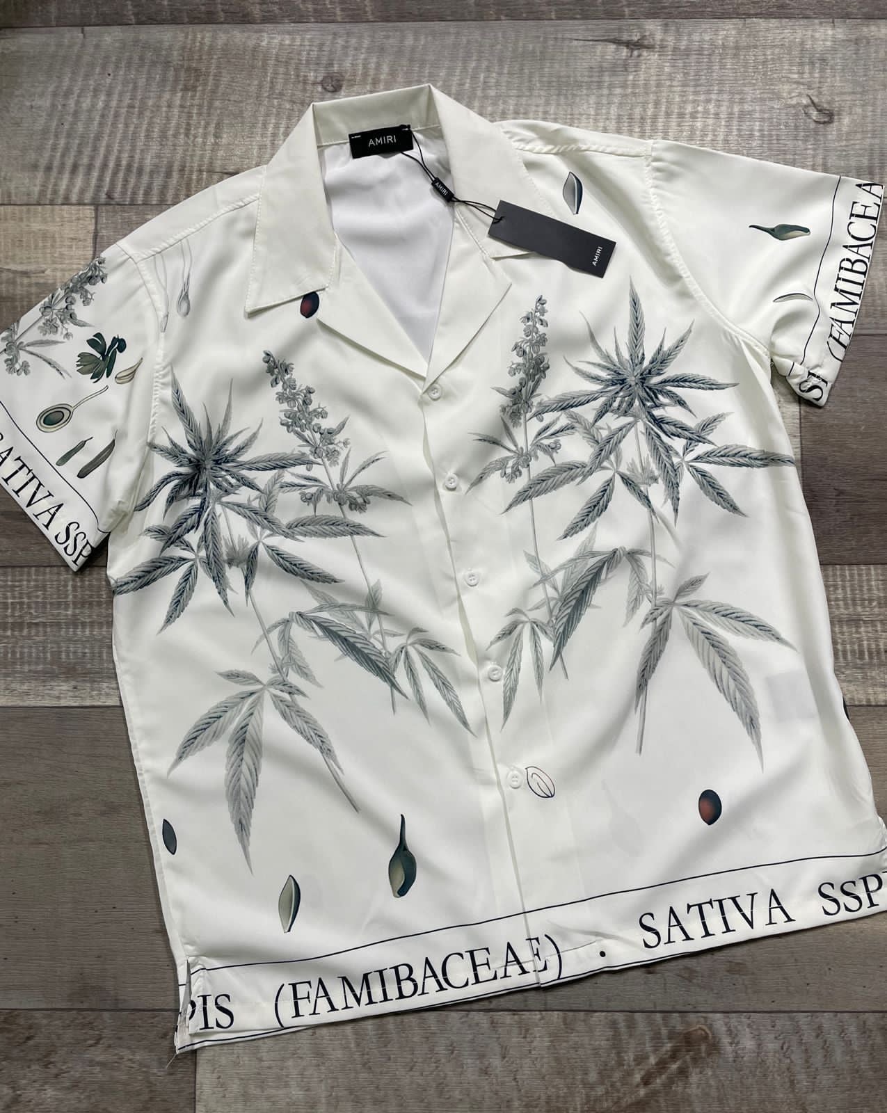 Botanical Print Short Sleeve Shirt
