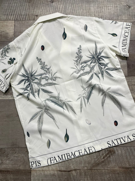 Botanical Print Short Sleeve Shirt