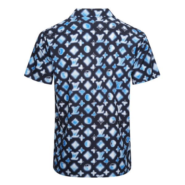 Geometric Letter bowling Hawaii Floral Casual Shirts