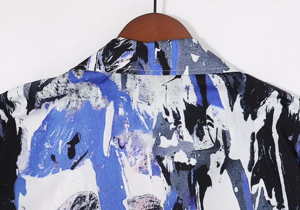 Paint-Splatter Bowling Shirt