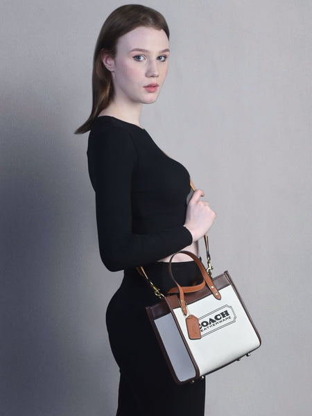 New Luxurious Leather-Canvas Tote Bag