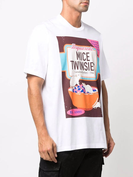 Mice Twinsies Cotton T-shirt