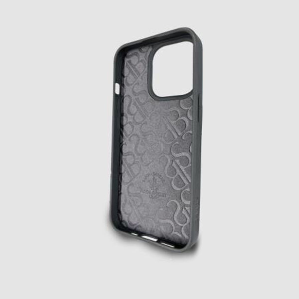 Santa Barbara Leather Wallet Case Cover for Apple iPhone - Grey