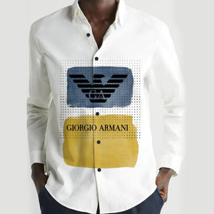 Premium Printed Cotton Sation Fabric Shirt For Men