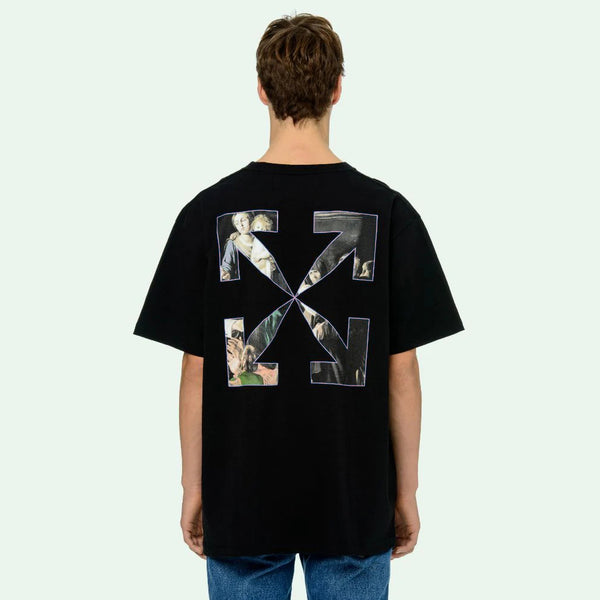 Black Color Caravaggio Painting T-shirt For Men