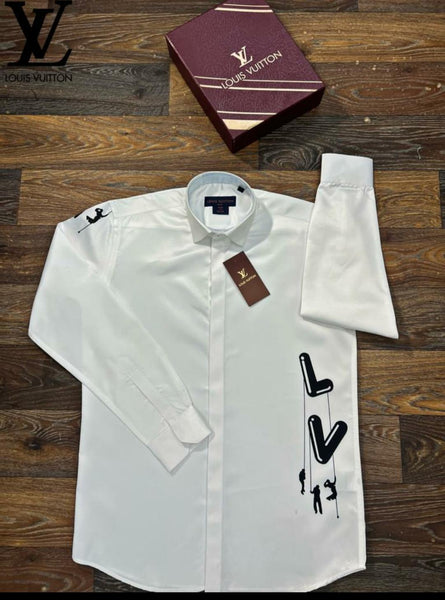 Premium Collection of Cotton Satin White Shirt For Men