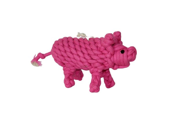 Premium Quality Natural Rope Pig Toy for Dogs