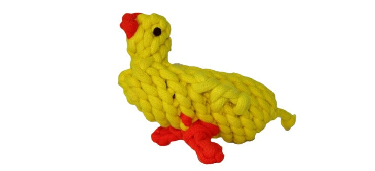 Premium Quality Natural Rope Chicken Toy for Dogs