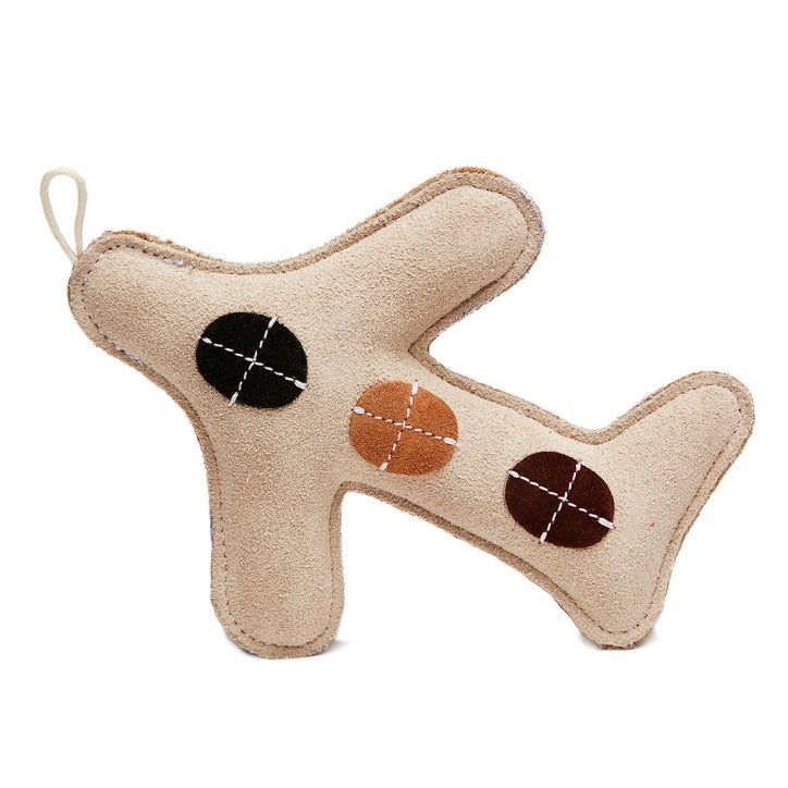 Premium Quality Natural Wigglies Airplane Leather Toy for Dogs