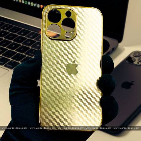 Gold Carbon Case for iPhone
