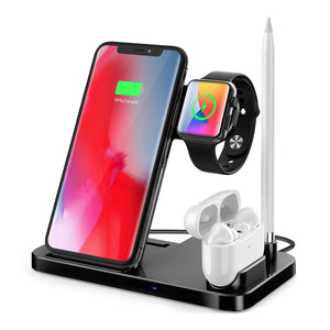 4 in 1 Fast Wireless Charging Station - Yard of Deals