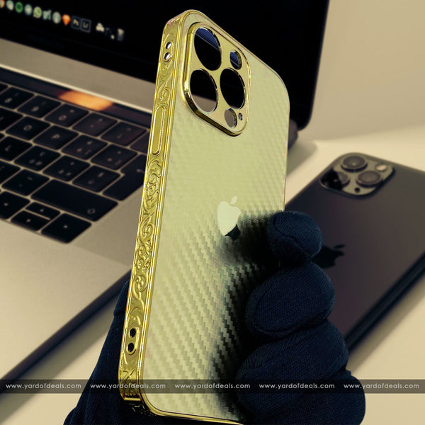 Gold Carbon Case for iPhone