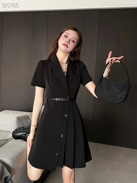 Women Black Blazer Dress